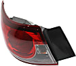 Driver and Passenger Side, Inner and Outer Halogen Tail Light, With bulb(s), OE Replacement