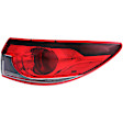 Passenger Side, Inner and Outer Halogen Tail Light, With bulb(s), OE Replacement, CAPA Certified