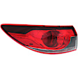 Driver Side, Inner And Outer Halogen Tail Light, With bulb(s), OE Replacement, CAPA Certified