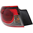 Driver Side, Inner And Outer Halogen Tail Light, With bulb(s), OE Replacement, CAPA Certified