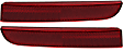 Rear, Driver and Passenger Side Bumper Reflectors