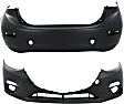 Sedan Front and Rear Primed Bumper Cover CAPA Certified