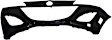 Front and Rear Primed Bumper Cover