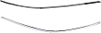 2012-2014 Mercedes Benz C250 - Rear, Driver and Passenger Side, Outer Bumper Trims, Chrome, For Models Without Sport Package