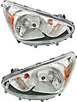 2017 Mitsubishi Mirage - Driver and Passenger Side Halogen Headlight, With bulb(s), OE Replacement