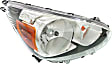 2017 Mitsubishi Mirage - Driver and Passenger Side Halogen Headlight, With bulb(s), OE Replacement