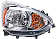 Driver and Passenger Side Headlights, with Bulbs, Halogen, with amber turn signal light, CAPA Certified