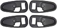 Front and Rear, Driver and Passenger Side Textured Black Interior Door Handle, Sport Utility