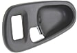 Front and Rear, Driver and Passenger Side Textured Black Interior Door Handle, Sport Utility