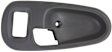 Front, Driver and Passenger Side Textured Black Interior Door Handle, Sport Utility