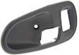 Front, Driver and Passenger Side Textured Black Interior Door Handle, Sport Utility