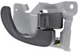 Front or Rear, Driver and Passenger Side Interior Door Handles, Textured Black, With door lock button
