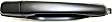 Front, Driver and Passenger Side Exterior Door Handles, Primed, Driver Side - With Key Hole; Passenger Side - Without Key Hole