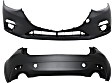 2014 Mazda 3 - Front and Rear Primed Bumper Cover, Hatchback