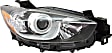 Driver and Passenger Side Headlights, without Bulbs, Halogen, For Models without HID Option