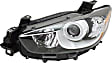 Driver and Passenger Side Headlights, without Bulbs, Halogen, For Models without HID Option