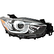 Driver and Passenger Side Headlights, without Bulbs, Halogen, For Models without HID Option, CAPA Certified
