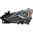 Driver and Passenger Side Headlights, without Bulbs, HID/Xenon, For Models without Auto Level Control, without HID Bulbs and ballast