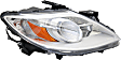 Driver and Passenger Side Halogen Headlight, Without bulb(s), OE Replacement