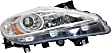 Driver and Passenger Side Halogen Headlight, Without bulb(s), OE Replacement
