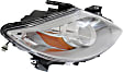 Driver and Passenger Side Halogen Headlight, Without bulb(s), OE Replacement, CAPA Certified