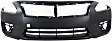 Front and Rear Primed Bumper Covers, Sedan