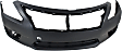 Front and Rear Primed Bumper Covers, Sedan