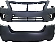 Front and Rear Primed Bumper Covers, Sedan, CAPA Certified