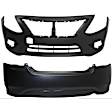 Front and Rear Primed Bumper Cover
