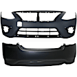 Front and Rear Primed Bumper Cover