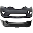 Front and Rear Primed Bumper Cover CAPA Certified