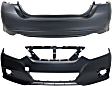 Front and Rear Primed Bumper Cover