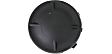 Fog Light Cover - Front, Driver and Passenger Side, Black