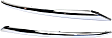Front, Driver and Passenger Side Bumper Trims, Chrome