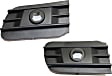 Front, Driver and Passenger Side Bumper Trim, Textured Black
