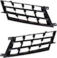 Driver and Passenger Side Grille Assemblies, Black, Grille Insert