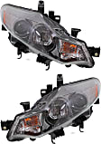 2011 Nissan Murano - Driver and Passenger Side Halogen Headlight, With bulb(s), For Models Without Equipment Plus Package, OE Replacement, CAPA Certified