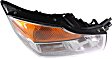 2008-2015 Nissan Armada - Driver and Passenger Side Halogen Headlight, With bulb(s), OE Replacement