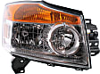 2009 Nissan Armada - Driver and Passenger Side Halogen Headlight, With bulb(s), OE Replacement, CAPA Certified