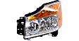 2008-2015 Nissan Titan - Driver and Passenger Side Halogen Headlight, With bulb(s), OE Replacement