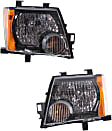 Driver and Passenger Side Headlights, with Bulbs, Halogen, with wiring harness, CAPA Certified