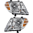 2018 Nissan Frontier - Driver and Passenger Side Halogen Headlight, With bulb(s), OE Replacement