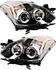 Driver and Passenger Side Headlights, with Bulbs, Halogen, 2-Door, Coupe