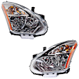 2009-2010 Nissan Rogue - Driver and Passenger Side Headlights, with Bulbs, HID/Xenon, with HID Kit