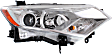Driver and Passenger Side Halogen Headlight, With bulb(s), OE Replacement