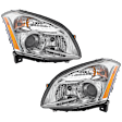 Driver and Passenger Side Headlights, With Bulbs, HID/Xenon, with HID Bulb and Ballast