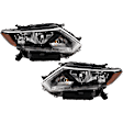 2014 Nissan Rogue - Driver and Passenger Side Halogen Headlight, With bulb(s), OE Replacement