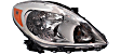 Driver and Passenger Side Headlights, with Bulbs, Halogen, Sedan, CAPA Certified