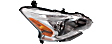 Driver and Passenger Side Headlights, with Bulbs, Halogen, Sedan