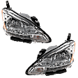 Driver and Passenger Side Halogen Headlight, With bulb(s), OE Replacement, CAPA Certified